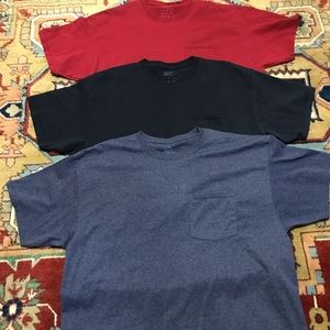 Mens XL pocket tee shirts